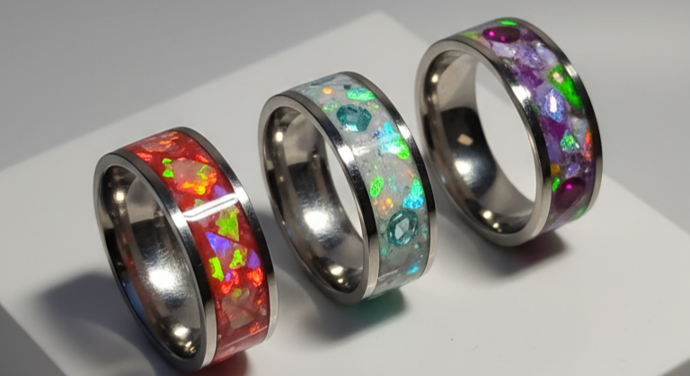 Stainless Steel Glowstone rings