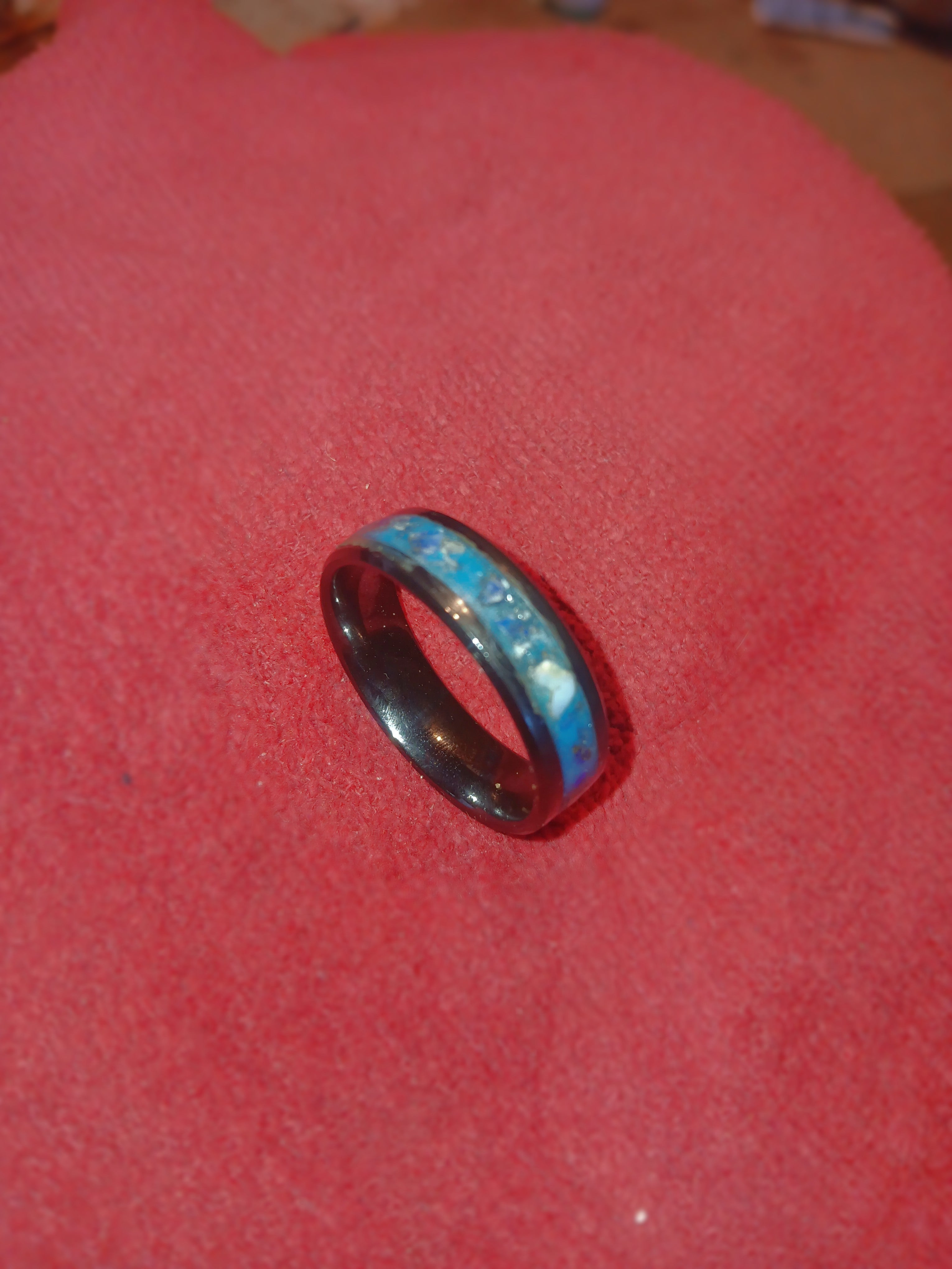 Black Ceramc Inlay Rings