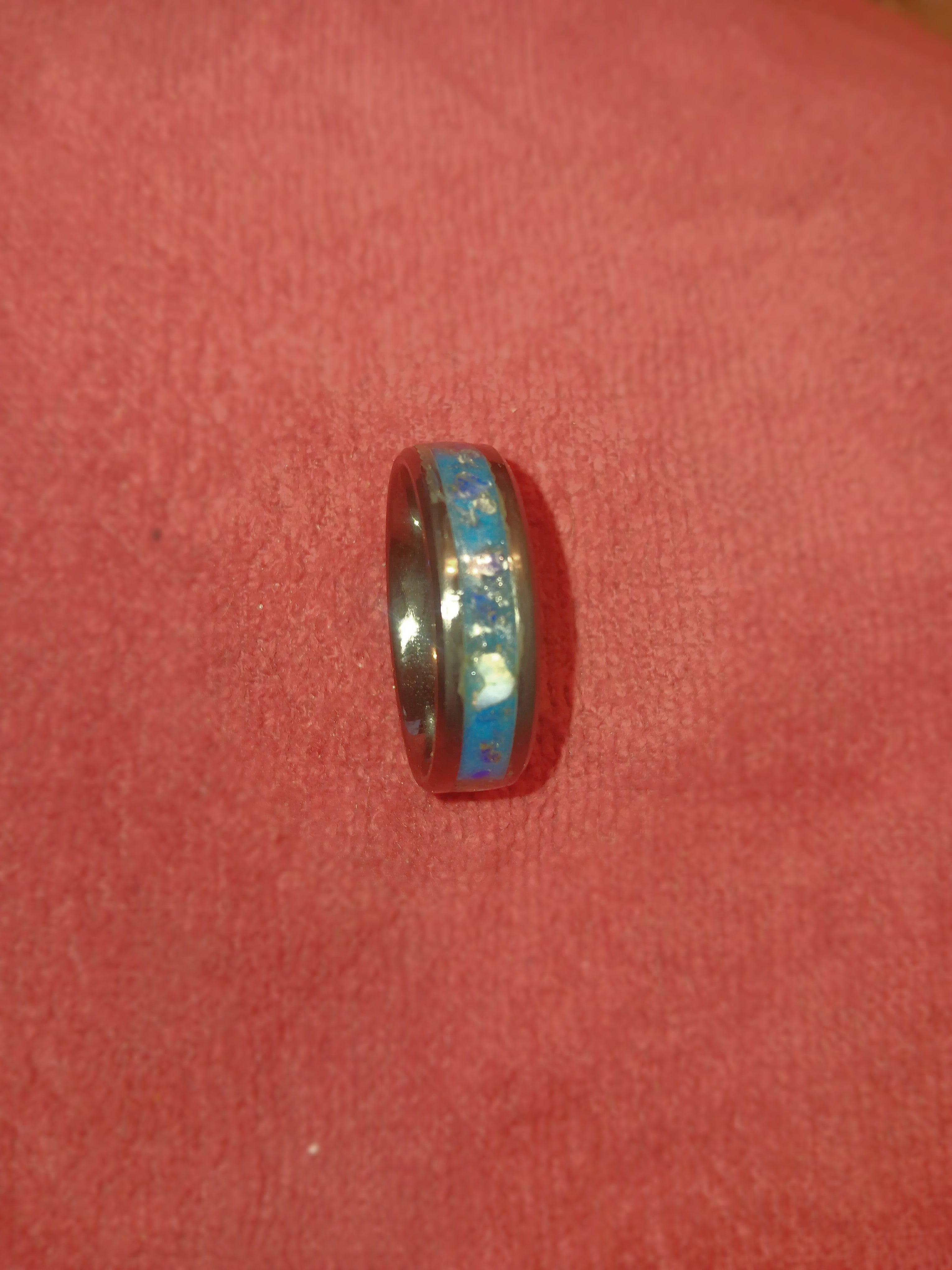 Black Ceramc Inlay Rings