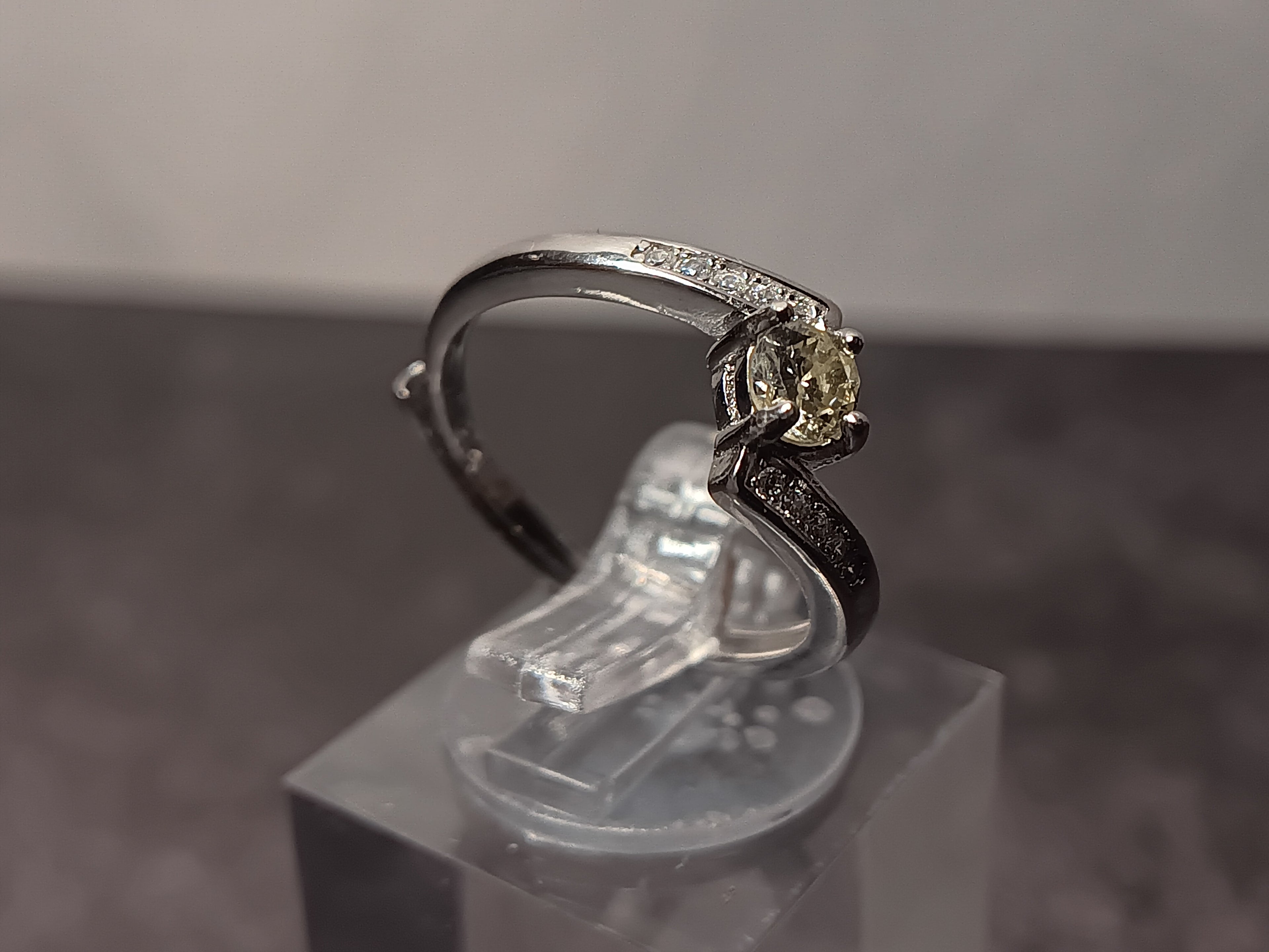 Silver Diamond ring