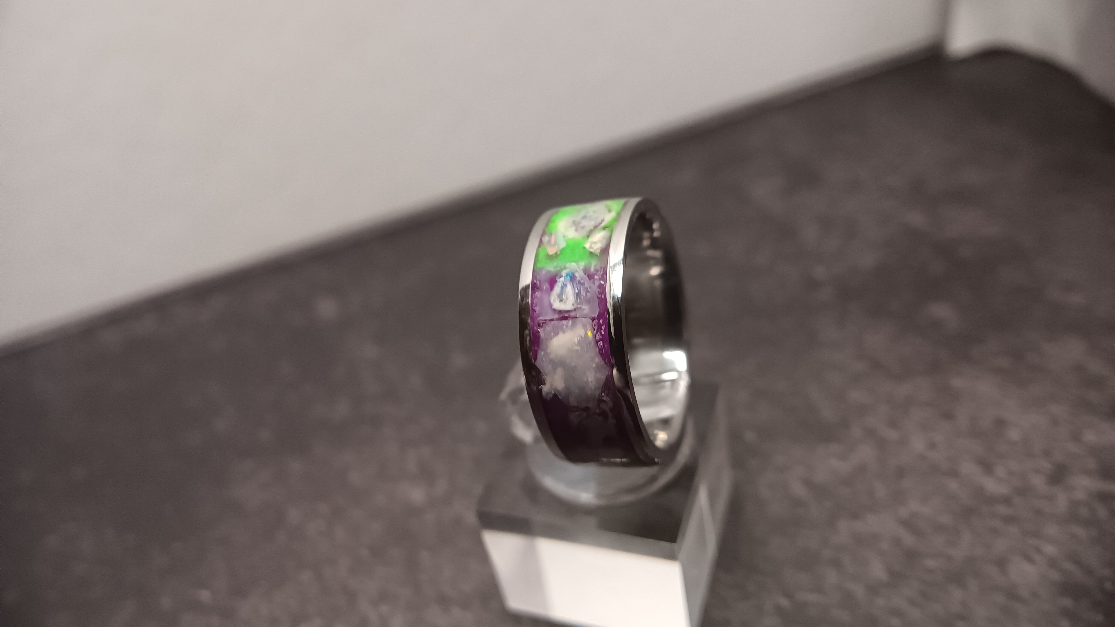 Mardi Gras Inlay ring