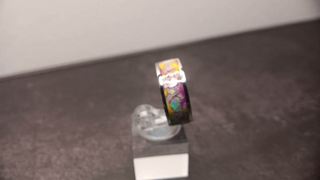 Mardi Gras Inlay ring