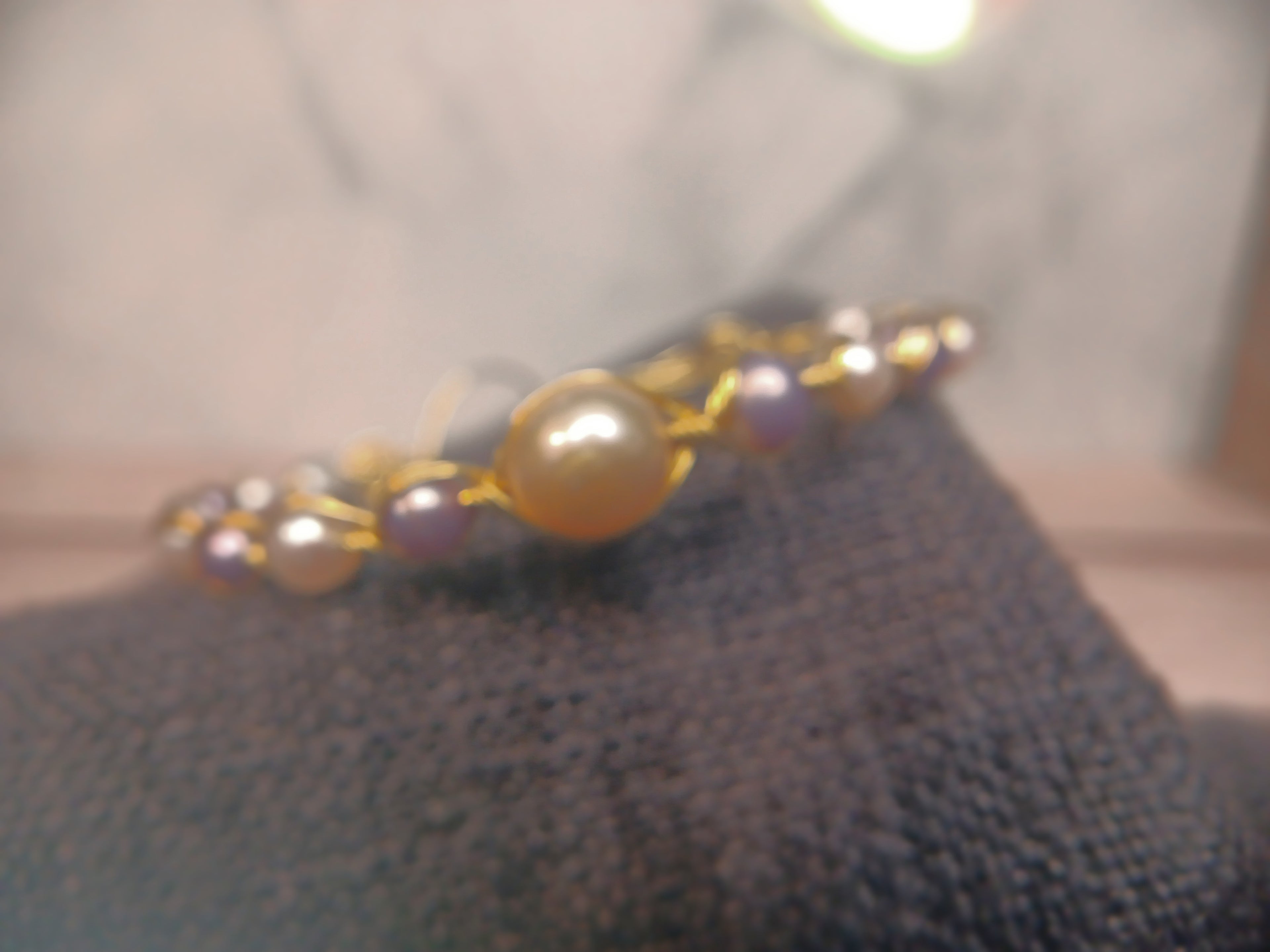 Genuine pearls bracelet
