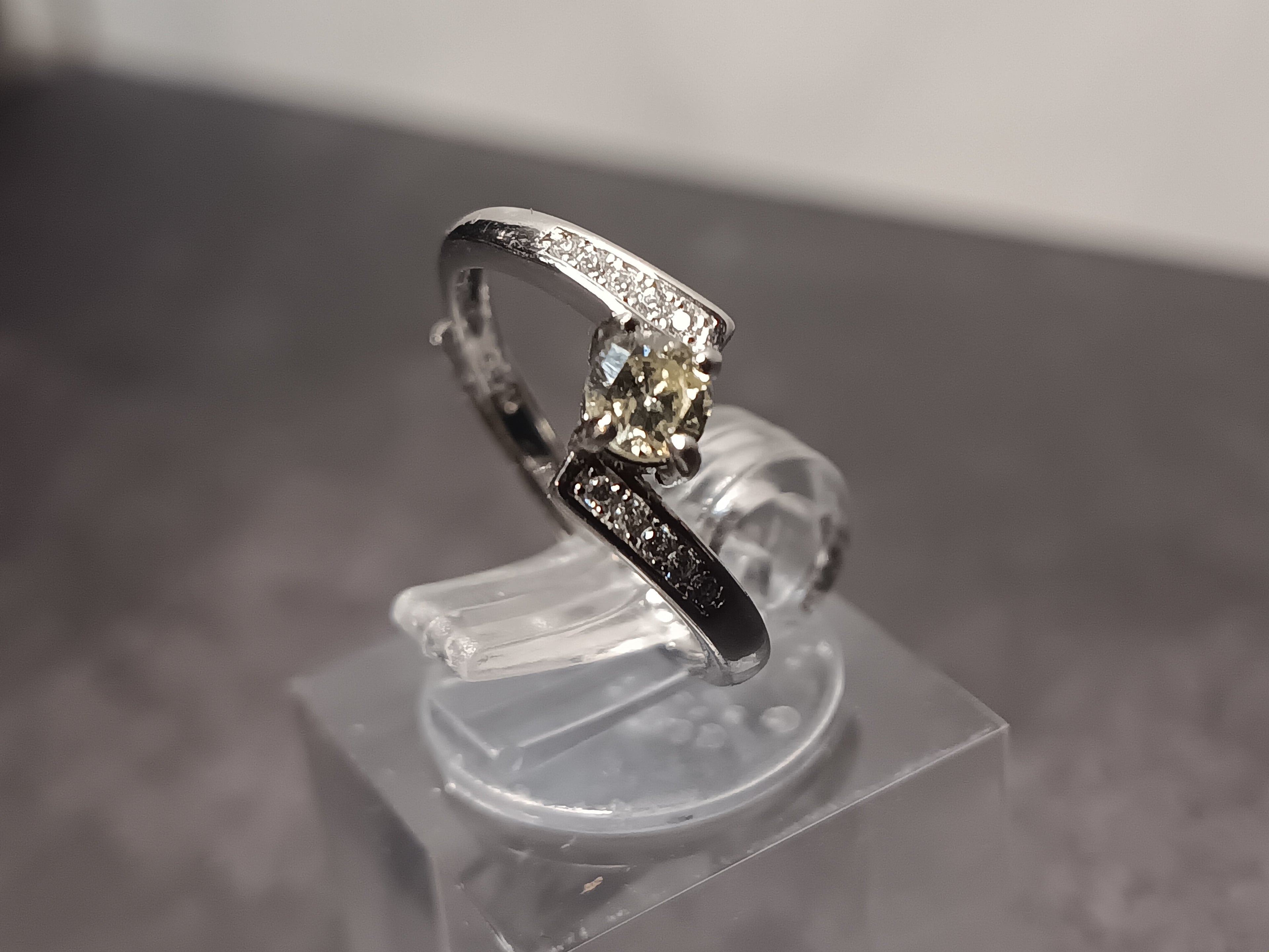 Silver Diamond ring
