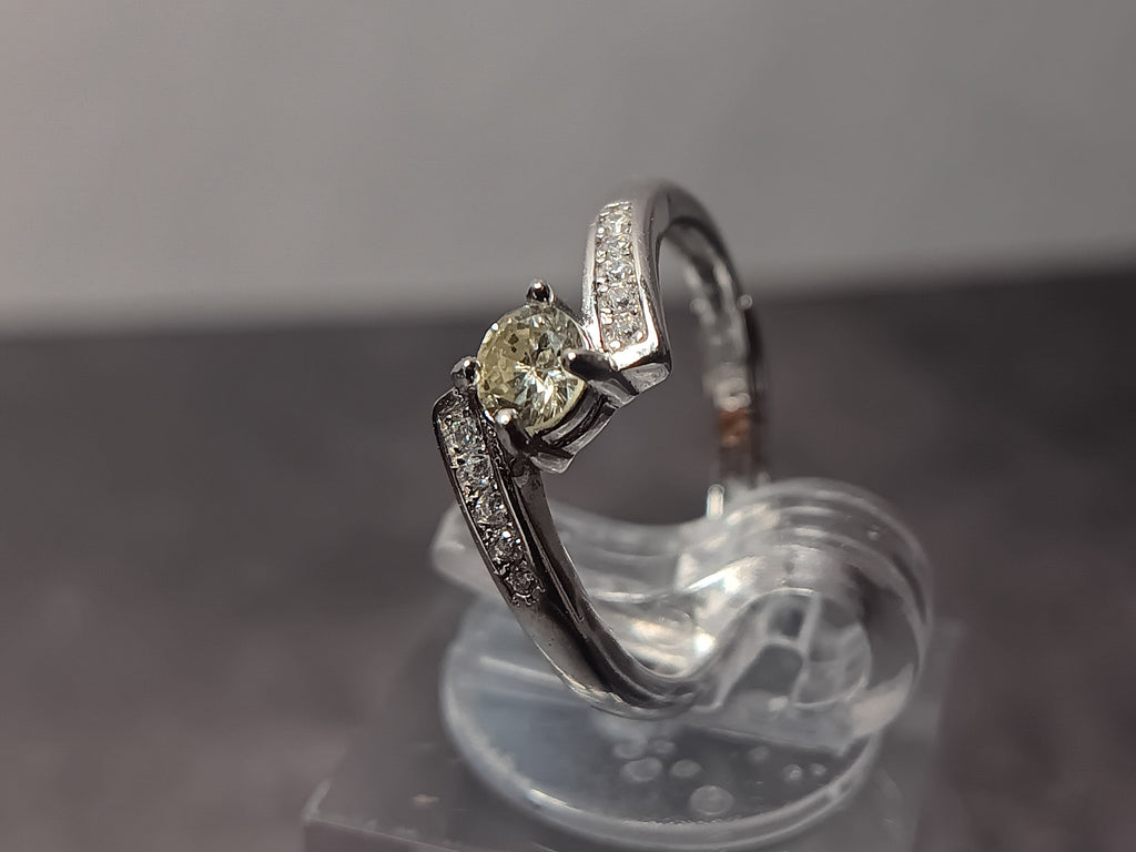 Silver Diamond ring