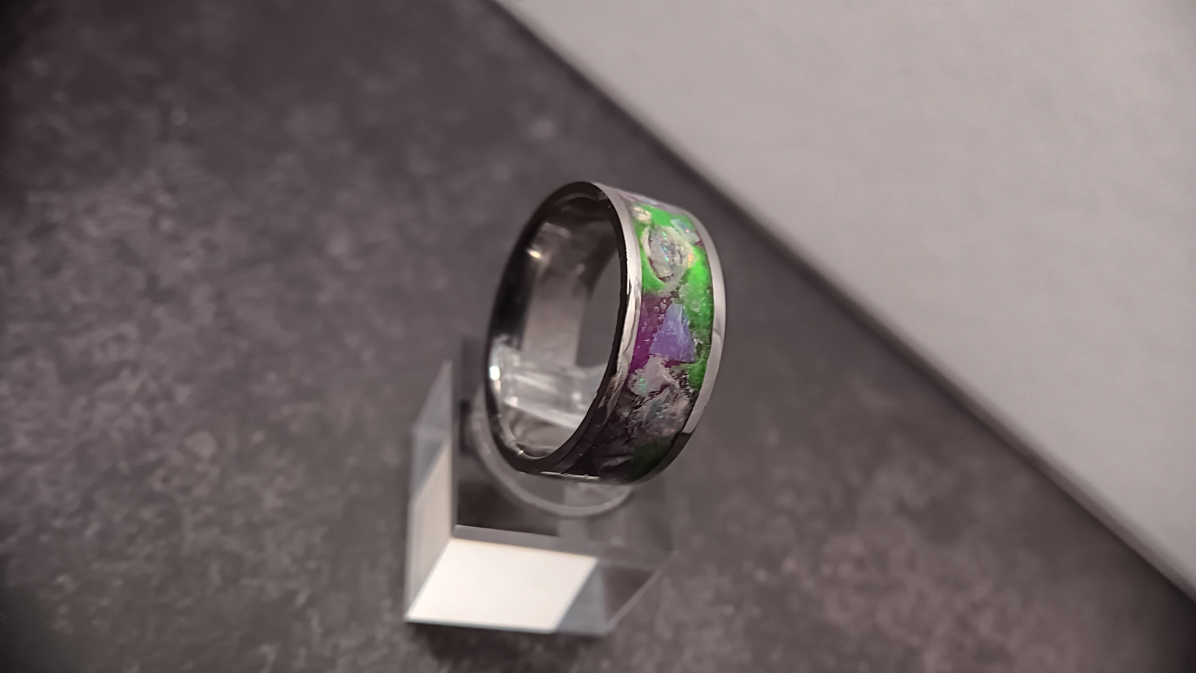 Mardi Gras Inlay ring